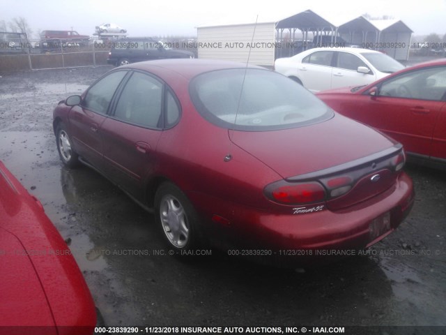 1FAFP52U3WG126944 - 1998 FORD TAURUS LX/SE RED photo 3