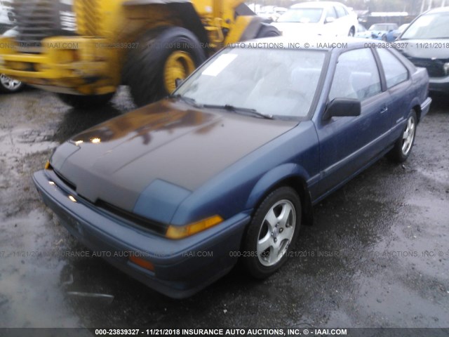 JH4DA3448HS009542 - 1987 ACURA INTEGRA RS BLUE photo 2