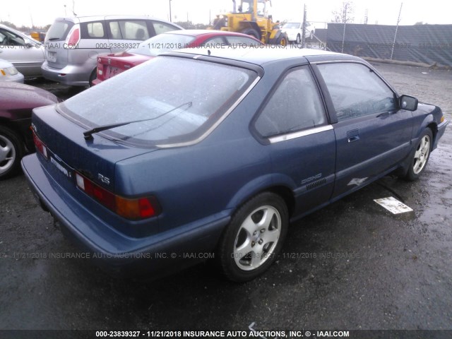 JH4DA3448HS009542 - 1987 ACURA INTEGRA RS BLUE photo 4