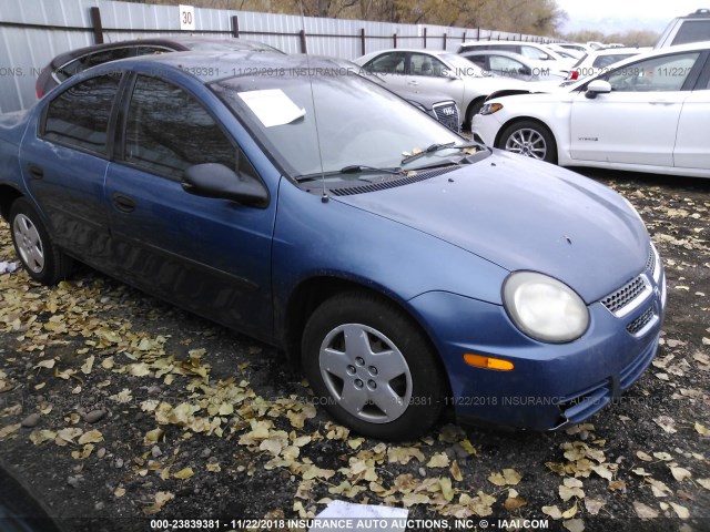 1B3ES26C53D172200 - 2003 DODGE NEON SE BLUE photo 1