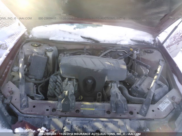2G2WP552881154389 - 2008 PONTIAC GRAND PRIX RED photo 10