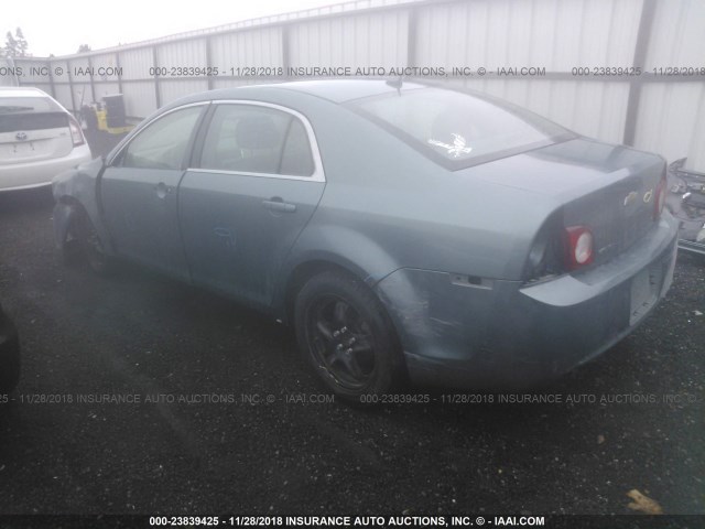 1G1ZG57B69F253107 - 2009 CHEVROLET MALIBU LS 绿色 照片 3