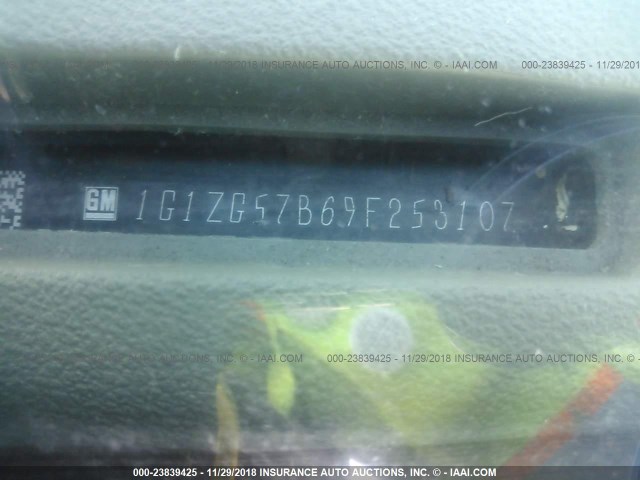 1G1ZG57B69F253107 - 2009 CHEVROLET MALIBU LS 绿色 照片 9