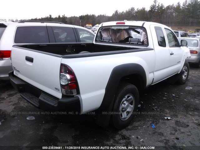 5TEUU4EN4AZ691410 - 2010 TOYOTA TACOMA ACCESS CAB თეთრი ფოტო 4