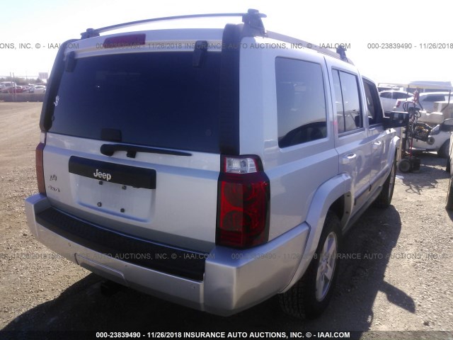 1J8HG48K47C586943 - 2007 JEEP COMMANDER Gümüş foto 4