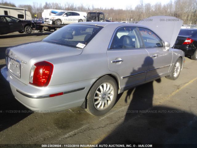 KMHFU45E24A362546 - 2004 HYUNDAI XG 350 SILVER photo 4