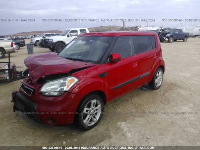 KNDJT2A24A7148877 - 2010 KIA SOUL +/!/SPORT RED photo 2