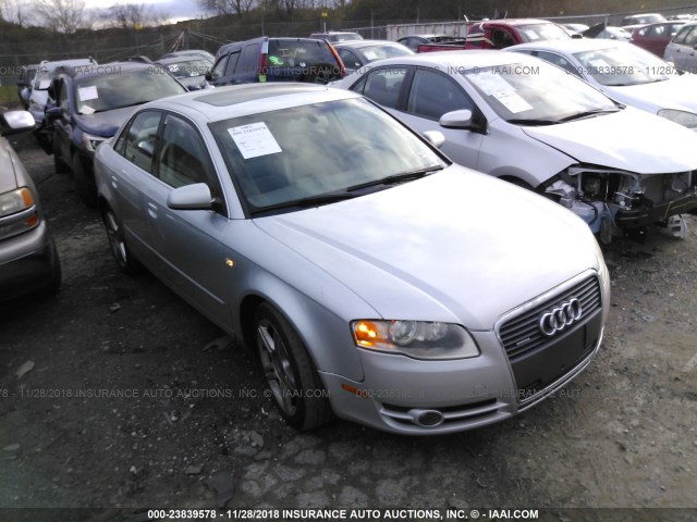 WAUDF78E97A023304 - 2007 AUDI A4 2.0T QUATTRO SILVER photo 1