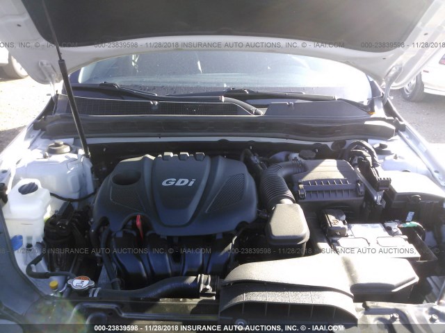 5XXGM4A79FG499751 - 2015 KIA OPTIMA LX ვერცხლისფერი ფოტო 10