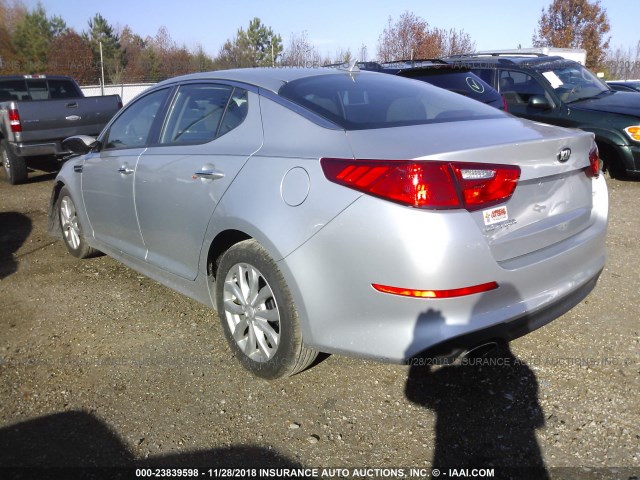 5XXGM4A79FG499751 - 2015 KIA OPTIMA LX ვერცხლისფერი ფოტო 3