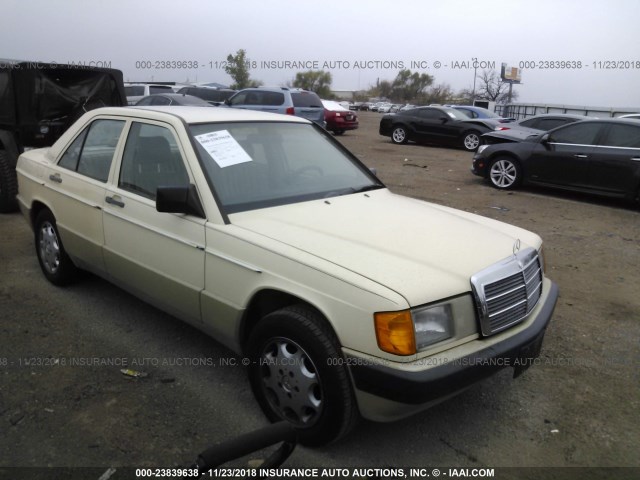 WDBDA29D8KF563800 - 1989 MERCEDES-BENZ 190 E 2.6 TAN photo 1