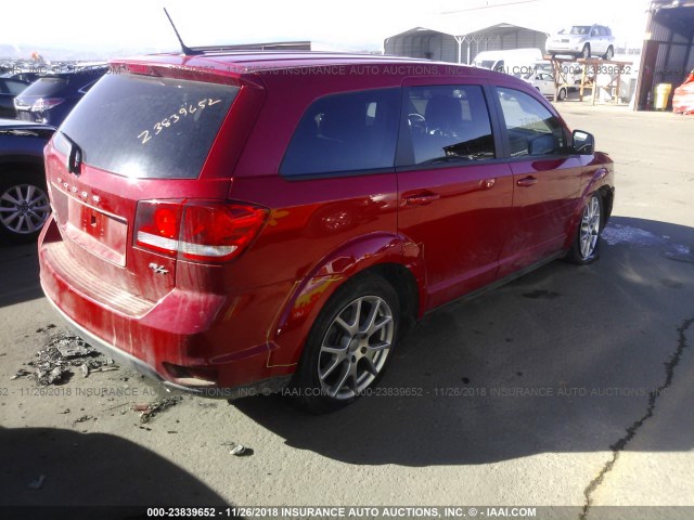 3C4PDCEG1FT535327 - 2015 DODGE JOURNEY R/T RED photo 4