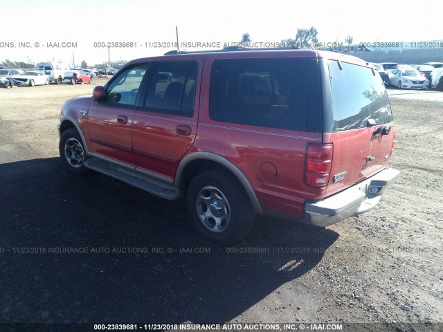 1FMRU17L72LA86440 - 2002 FORD EXPEDITION EDDIE BAUER BURGUNDY photo 3