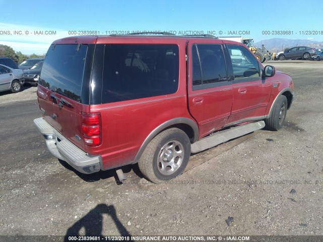 1FMRU17L72LA86440 - 2002 FORD EXPEDITION EDDIE BAUER BURGUNDY photo 4