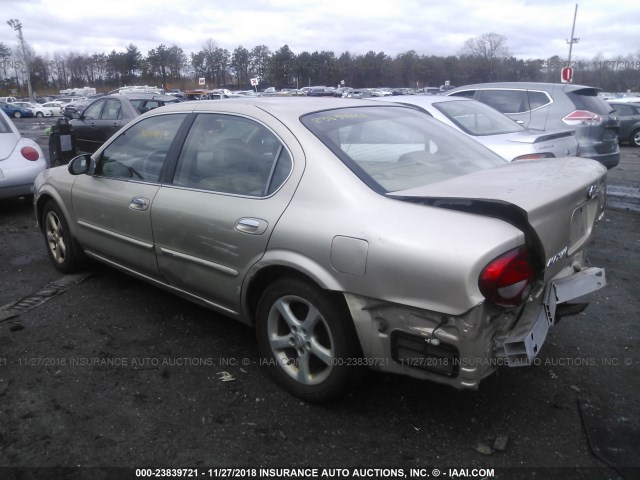 JN1CA31A91T108249 - 2001 NISSAN MAXIMA GXE/SE/GLE/20TH ANNIV TAN photo 3