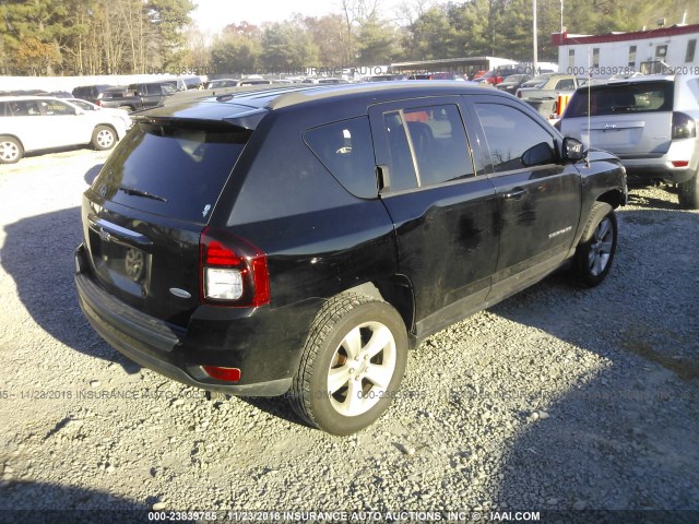 1C4NJDEB1ED847825 - 2014 JEEP COMPASS LATITUDE BLACK photo 4