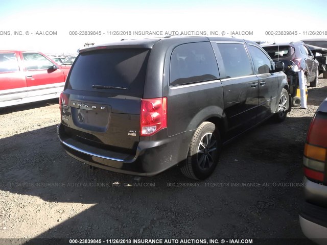 2C4RDGCG0GR102637 - 2016 DODGE GRAND CARAVAN SXT BLACK photo 4