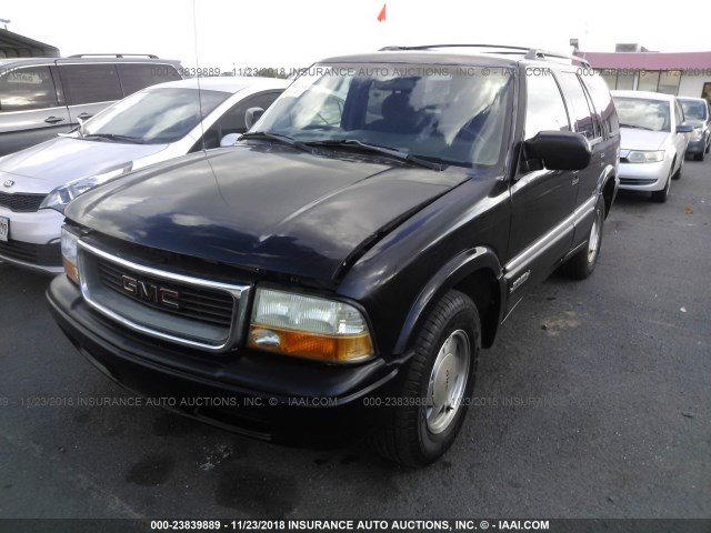 1GKCS13W6Y2289497 - 2000 GMC JIMMY BLACK photo 2