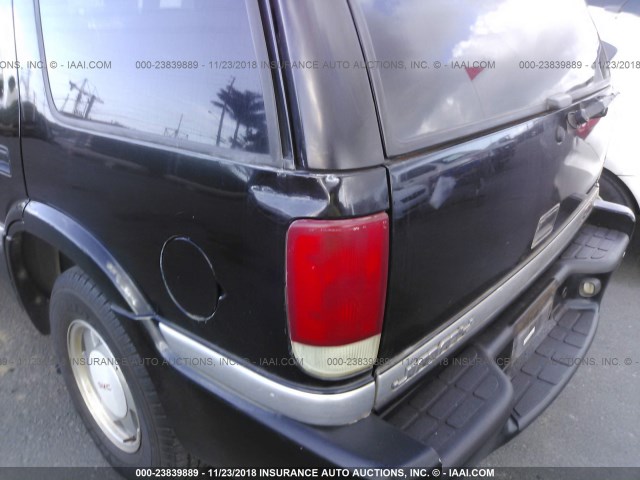 1GKCS13W6Y2289497 - 2000 GMC JIMMY BLACK photo 6