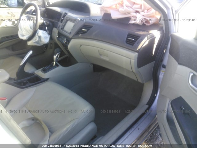 2HGFB2F95CH536014 - 2012 HONDA CIVIC EXL SILVER photo 5