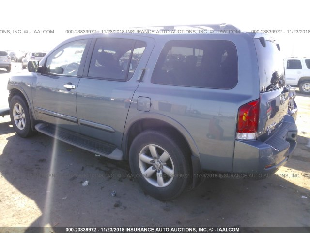 5N1BA0ND9BN624589 - 2011 NISSAN ARMADA SV/SL/PLATINUM BLUE photo 3