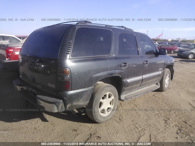 1GKEC13Z74R282558 - 2004 GMC YUKON BLACK photo 4