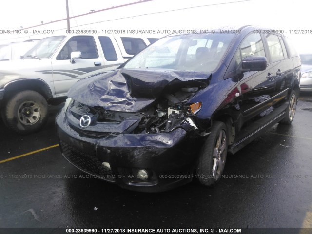 JM1CR293170149197 - 2007 MAZDA 5 PURPLE photo 6