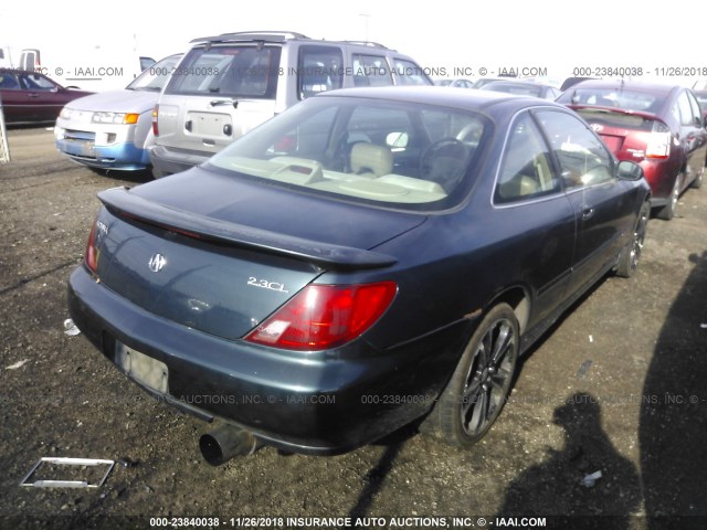 19UYA3252WL005137 - 1998 ACURA 2.3CL GREEN photo 4