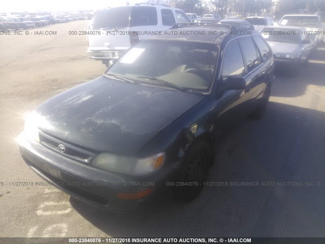 JT2EB02E5T0114842 - 1996 TOYOTA COROLLA DX GREEN photo 2