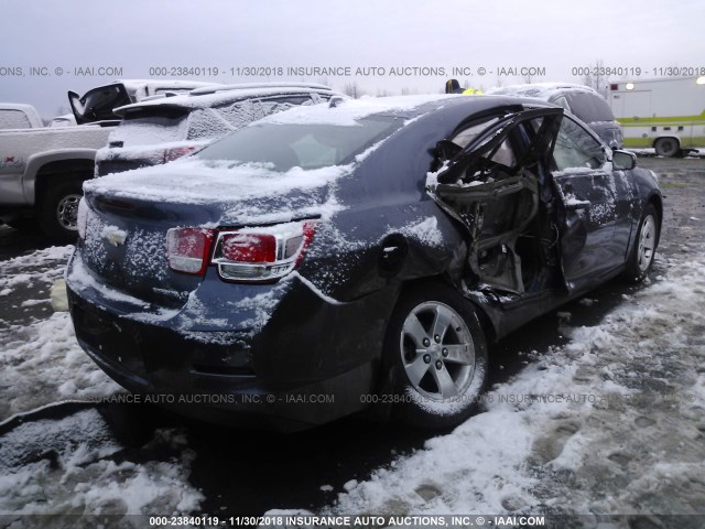 1G11C5SL4EF140999 - 2014 CHEVROLET MALIBU 1LT BLUE photo 4
