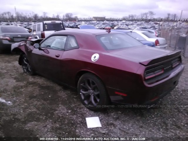 2C3CDZAG7JH332925 - 2018 DODGE CHALLENGER SXT RED photo 3