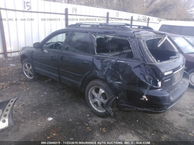 4S4BP62C777316006 - 2007 SUBARU OUTBACK OUTBACK 2.5I LIMITED BLACK photo 3