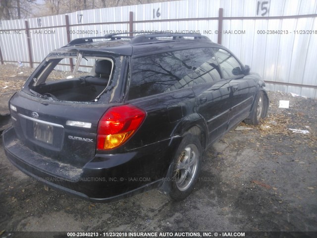 4S4BP62C777316006 - 2007 SUBARU OUTBACK OUTBACK 2.5I LIMITED BLACK photo 4