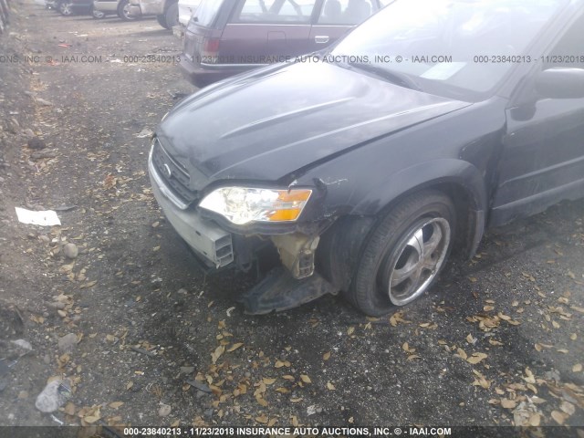 4S4BP62C777316006 - 2007 SUBARU OUTBACK OUTBACK 2.5I LIMITED BLACK photo 6