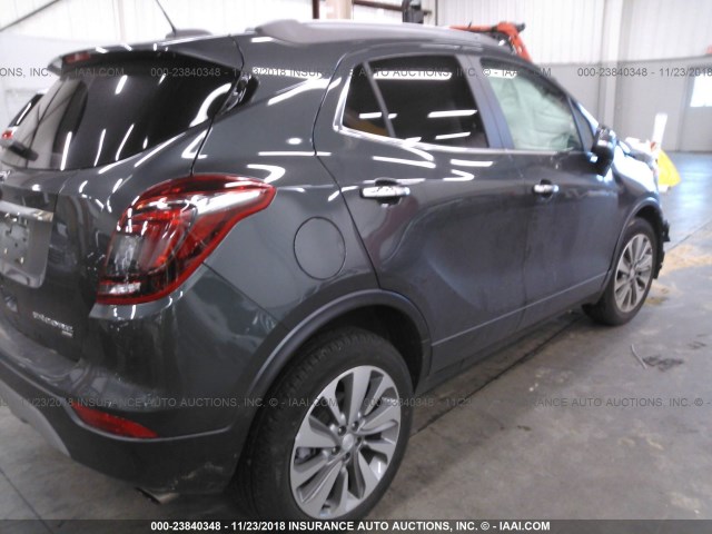 KL4CJESBXJB629738 - 2018 BUICK ENCORE PREFERRED GRAY photo 4