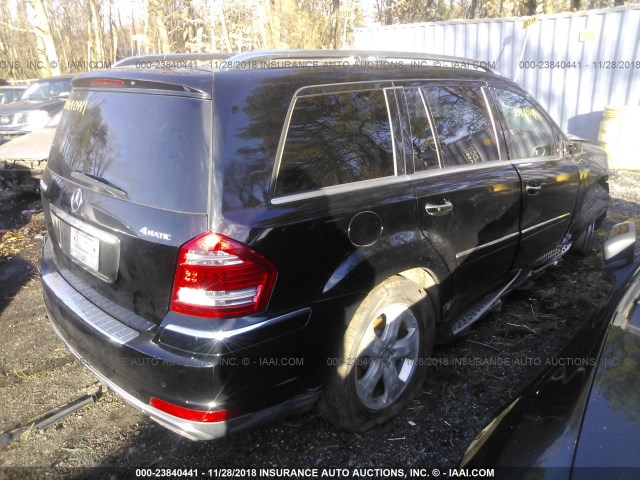 4JGBF7BE9AA605490 - 2010 MERCEDES-BENZ GL 450 4MATIC BLACK photo 4