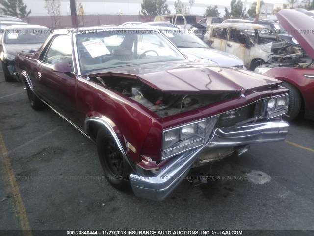 3GCCW80Z5GS914899 - 1986 CHEVROLET EL CAMINO RED photo 1