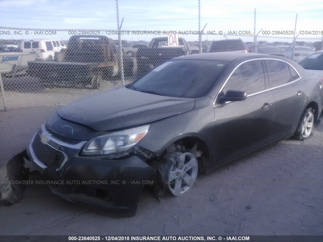 1G11B5SL6FF334325 - 2015 CHEVROLET MALIBU LS BLACK photo 2