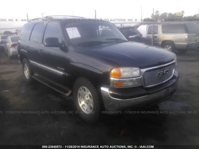 1GKEK13Z72R153199 - 2002 GMC YUKON BLACK photo 1