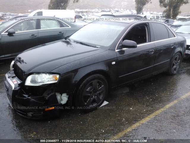 WAUAF78E36A229381 - 2006 AUDI A4 2/TURBO BLACK photo 2