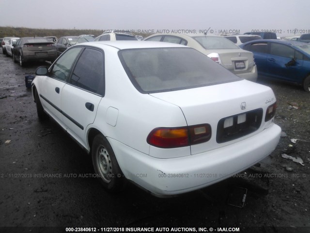 1HGEG8543SL060708 - 1995 HONDA CIVIC DX/LX WHITE photo 3