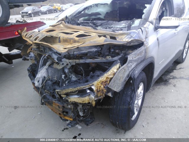 1GKKNKLA9JZ221544 - 2018 GMC ACADIA SLE SILVER photo 6