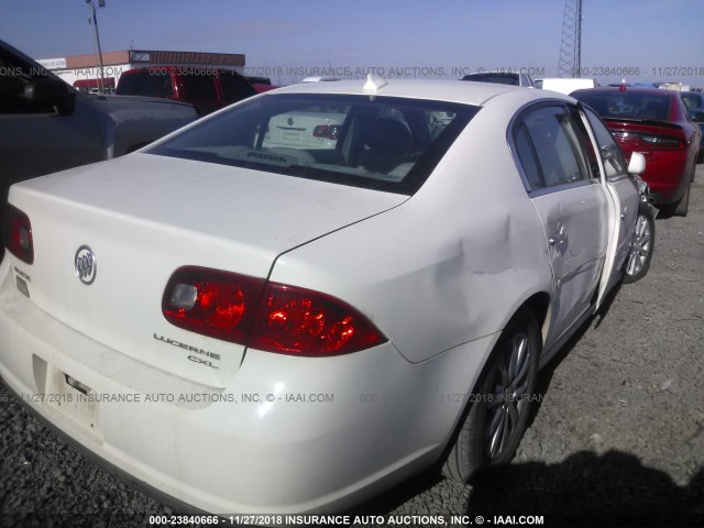 1G4HC5EM4BU104842 - 2011 BUICK LUCERNE CXL WHITE photo 4