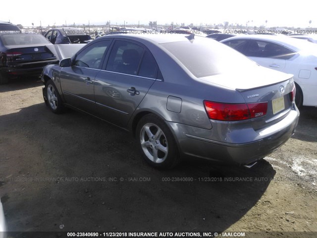 5NPEU4AF1AH598348 - 2010 HYUNDAI SONATA SE/LIMITED GRAY photo 3