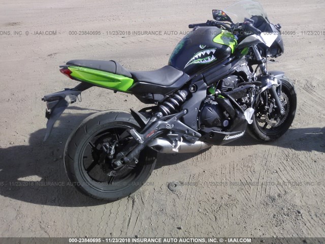 JKAEXEE13EDA16948 - 2014 KAWASAKI EX650 E GREEN photo 1