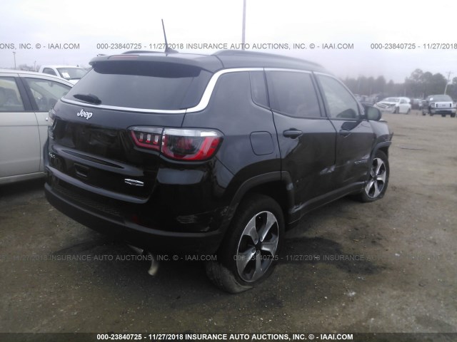 3C4NJDBB5JT168178 - 2018 JEEP COMPASS LATITUDE BLACK photo 4