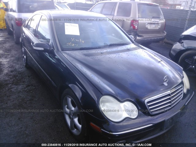 WDBRF52H86A850546 - 2006 MERCEDES-BENZ C GENERATION 2006 230 BLACK photo 1