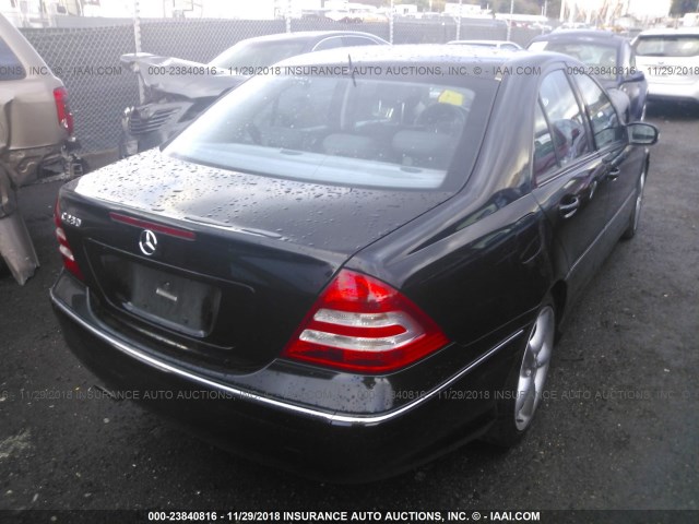 WDBRF52H86A850546 - 2006 MERCEDES-BENZ C GENERATION 2006 230 BLACK photo 4