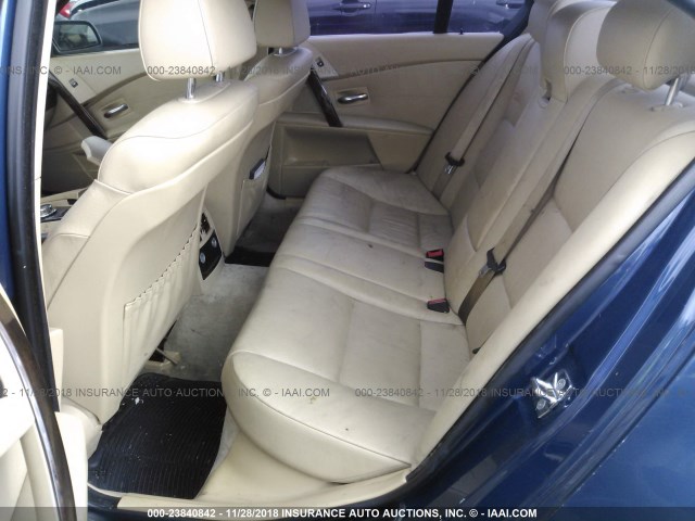 WBANF73526CU20979 - 2006 BMW 530 XI BLUE photo 8