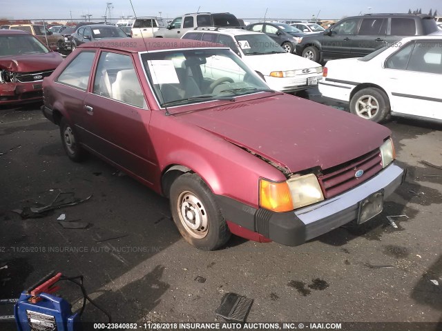 1FAPP2090JW196563 - 1988 FORD ESCORT PONY RED photo 1